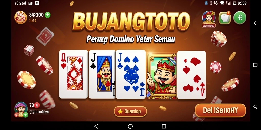 Tampilan gameplay seru di BUJANGTOTO saat bermain domino.