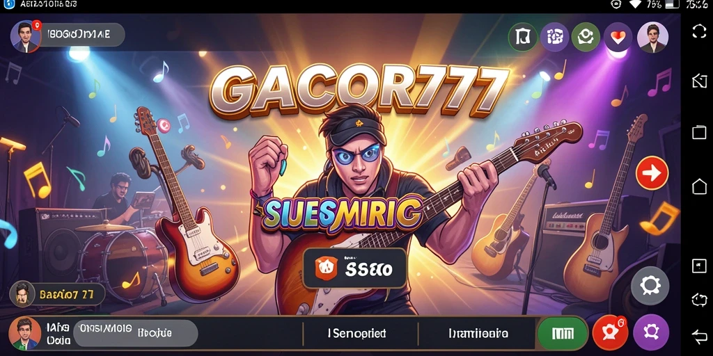Tampilan gameplay interaktif dari GACOR777 yang penuh warna.