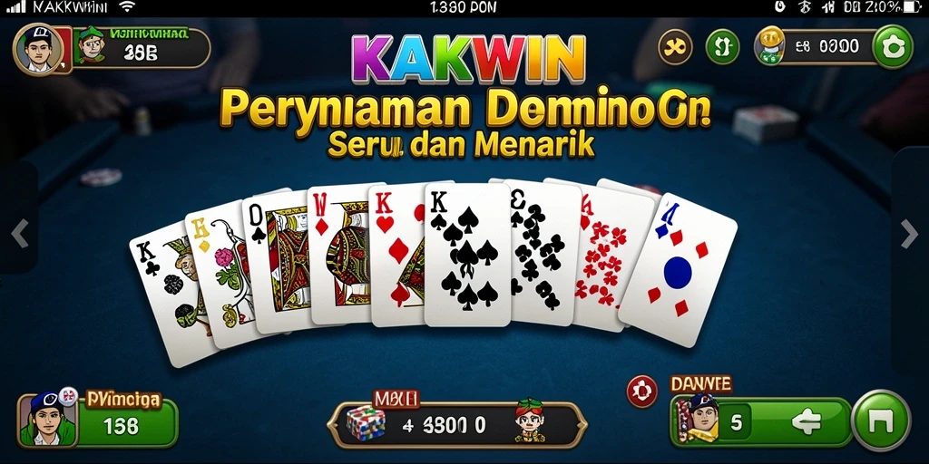 Tampilan gameplay seru dari KAKWIN dengan Domino.
