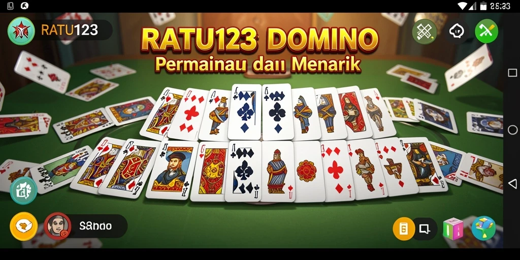 Tampilan gameplay seru domino di RATU123.