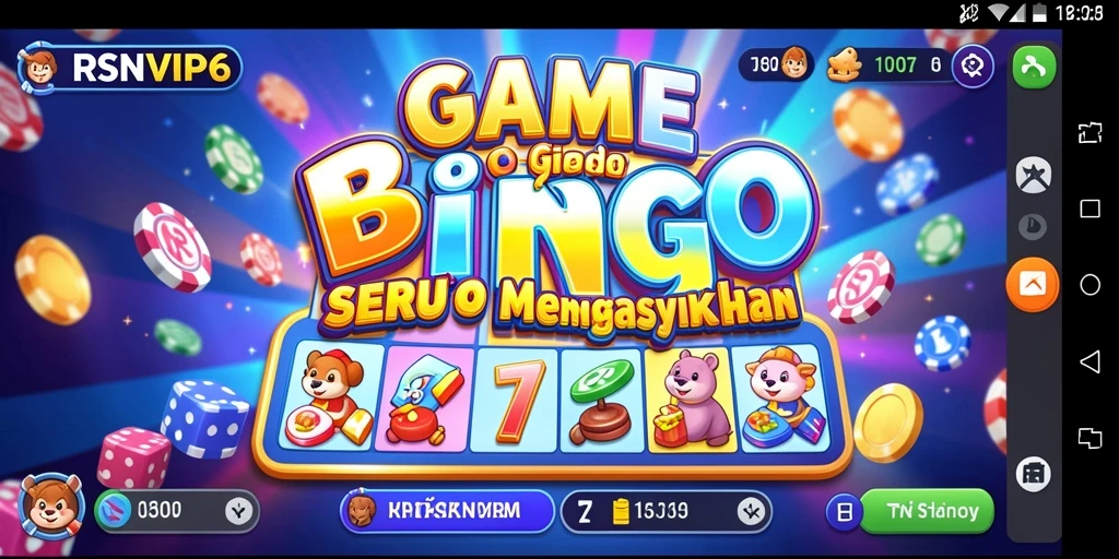 Screenshot gameplay RSNVIP6 menampilkan suasana Bingo yang penuh semangat.