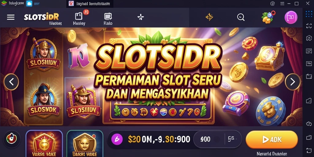 Tampilan permainan slot yang menarik dan penuh warna.