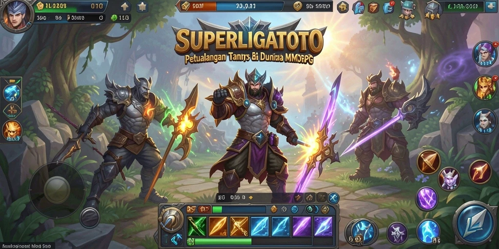 Tampilan menarik dari gameplay SUPERLIGATOTO dengan pertarungan seru.