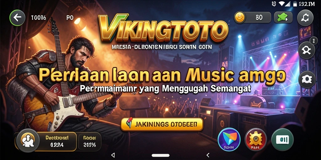 Screenshot gameplay VIKINGTOTO yang menampilkan pengalaman musik yang seru.